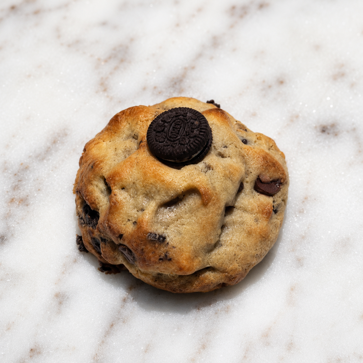 Secret Oreo, a cookies and cream cookie loaded with Oreo pieces