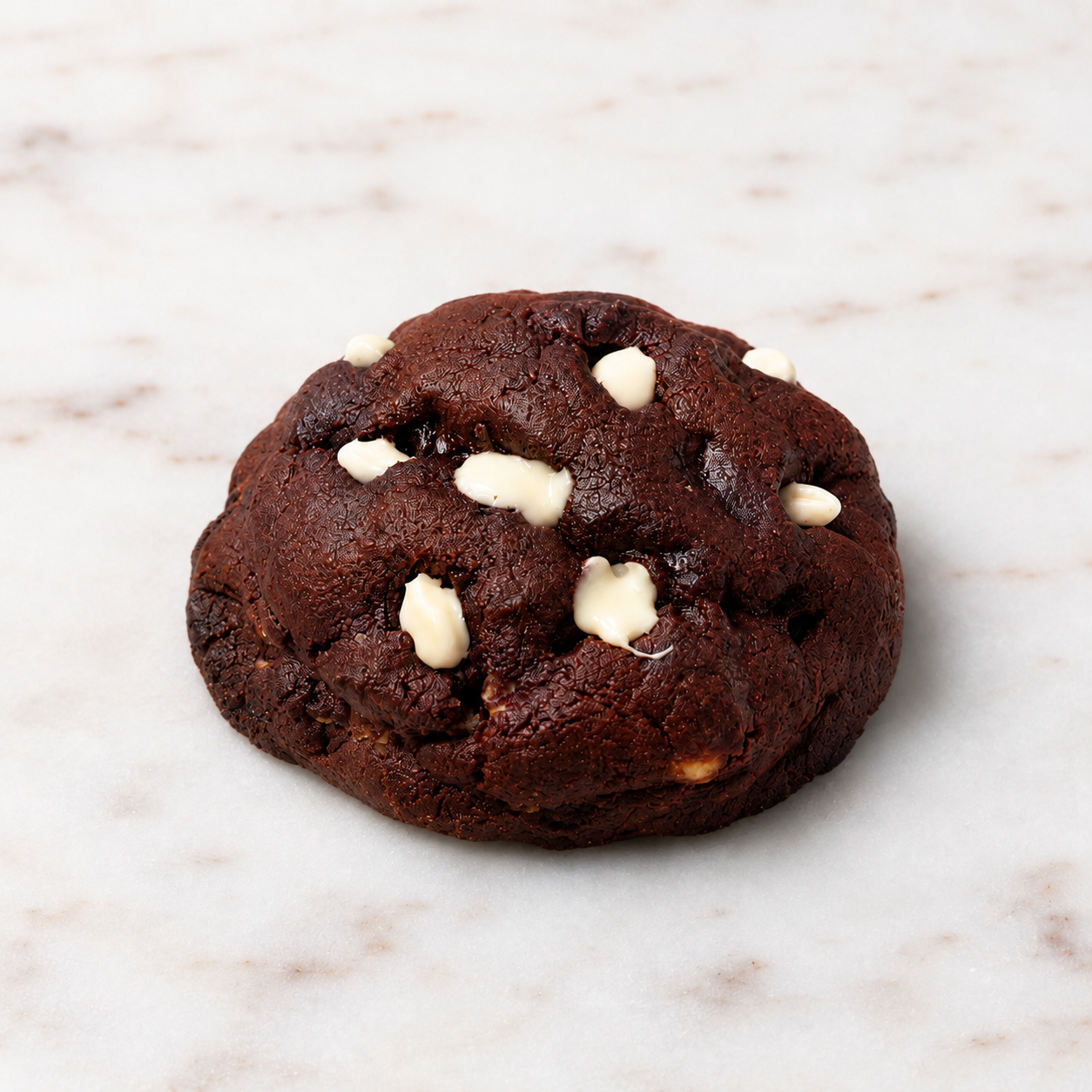 Madame Velvet, a soft red velvet cookie with a creamy center